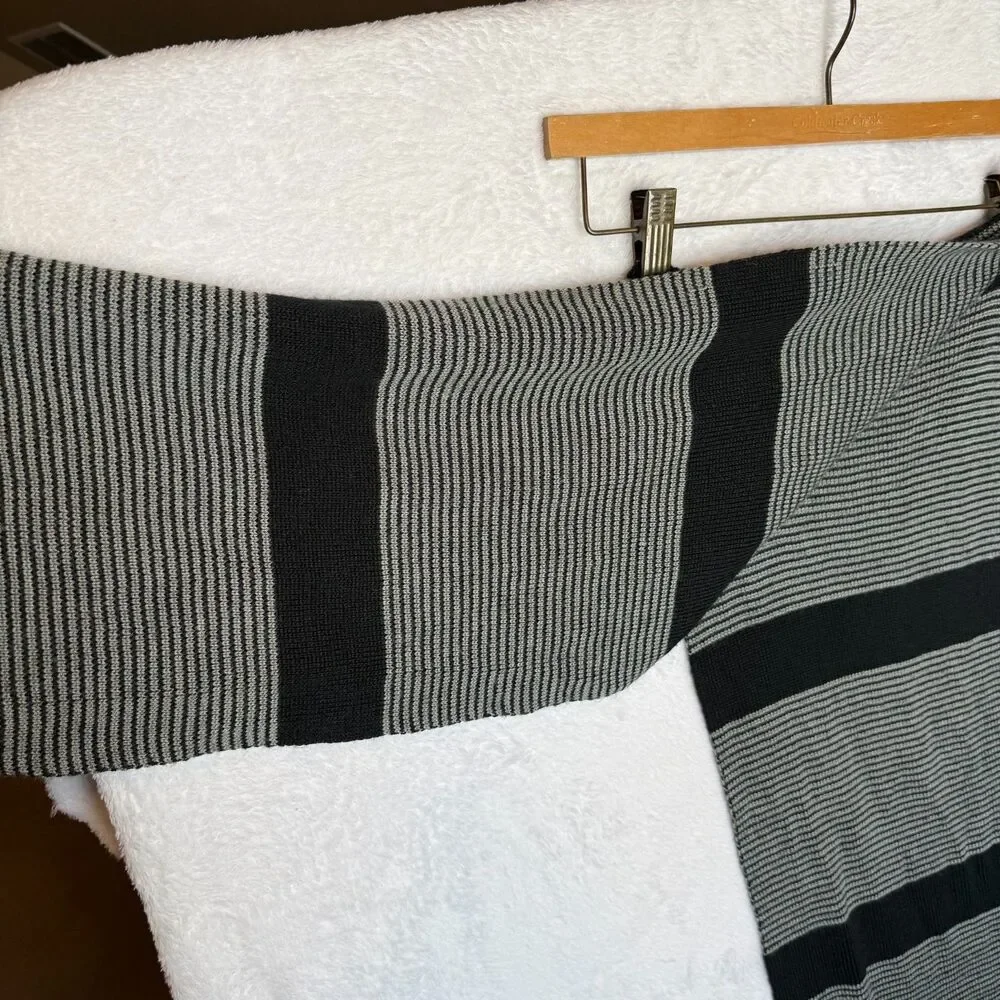 ECHO Men's/ Unisex Striped‎ Wool Blend Striped Scarf Winter, Comfy, Casual